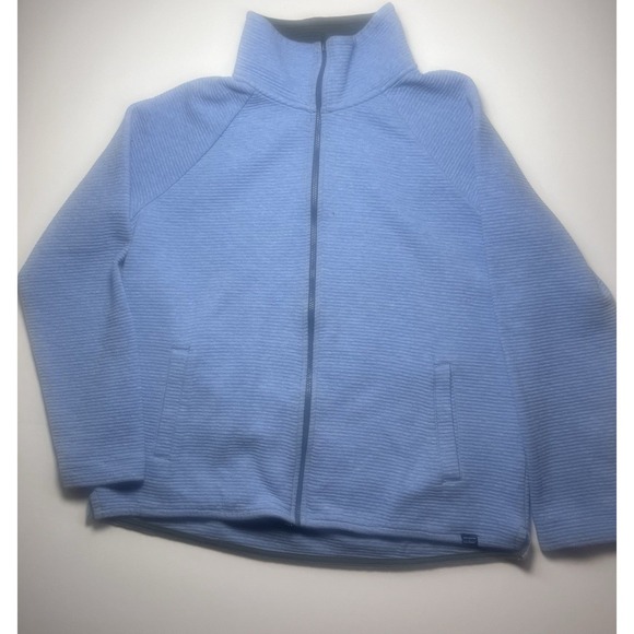 L.L. Bean Jackets & Blazers - L.L.Bean Women's Lakewashed Double-Knit Full-Zip Jacket Sky Blue Size‎ M
